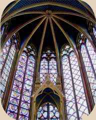 Arte gótico de la catedral de Sainte-Chapelle