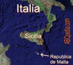 Isla de Malta en el mapa