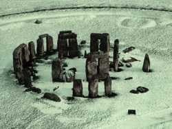 foto aérea de stonehenge