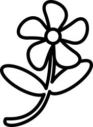 dibujo de flor fácil de dibujar