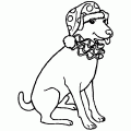 perro para colorear