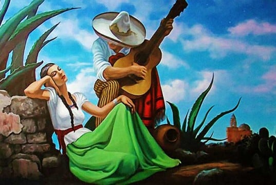 cuadro serenata mexicana